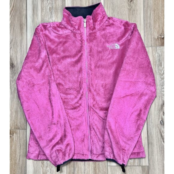 The North Face Jackets & Blazers - The North Face Full Zip Fuzzy Fleece Pink Jacket - Women Size Medium